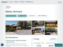 Website Screenshot Healey Mortuary