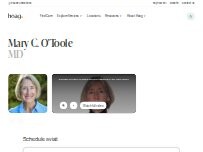 Website Screenshot Mary C. O'Toole, MD