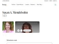Website Screenshot Susan A. Mendelsohn, MD