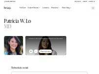 Website Screenshot Patricia W. Lo, MD