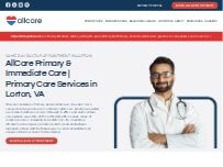 Website Screenshot AllCare Primary & Immediate Care