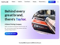 Website Screenshot Taylor Print & Packaging