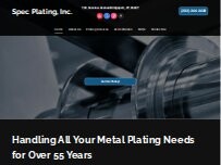 Website Screenshot Spec Plating Inc