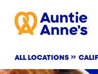 Website Screenshot Auntie Anne's