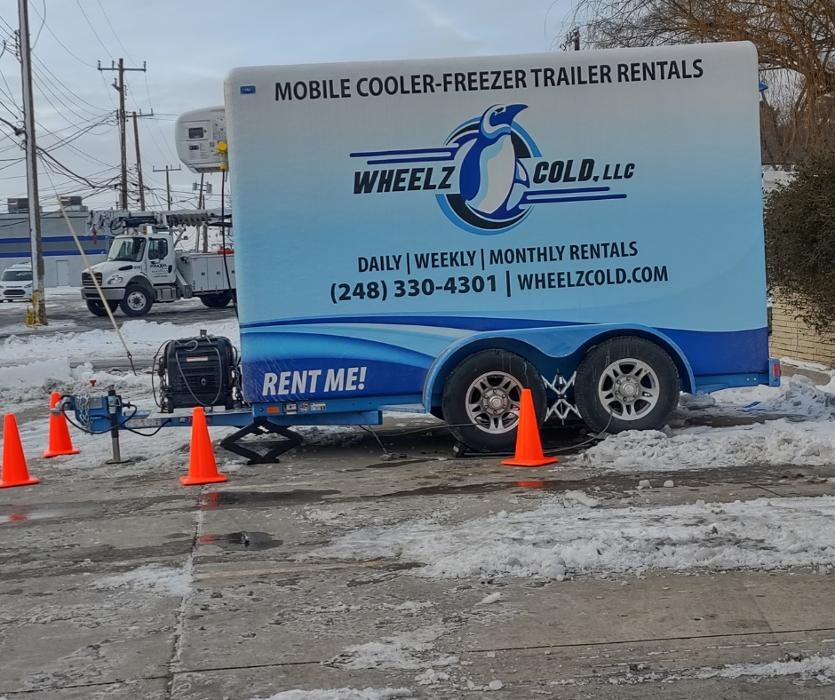 Images Wheelz Cold - Michigan Mobile Refrigerator Trailer Rentals