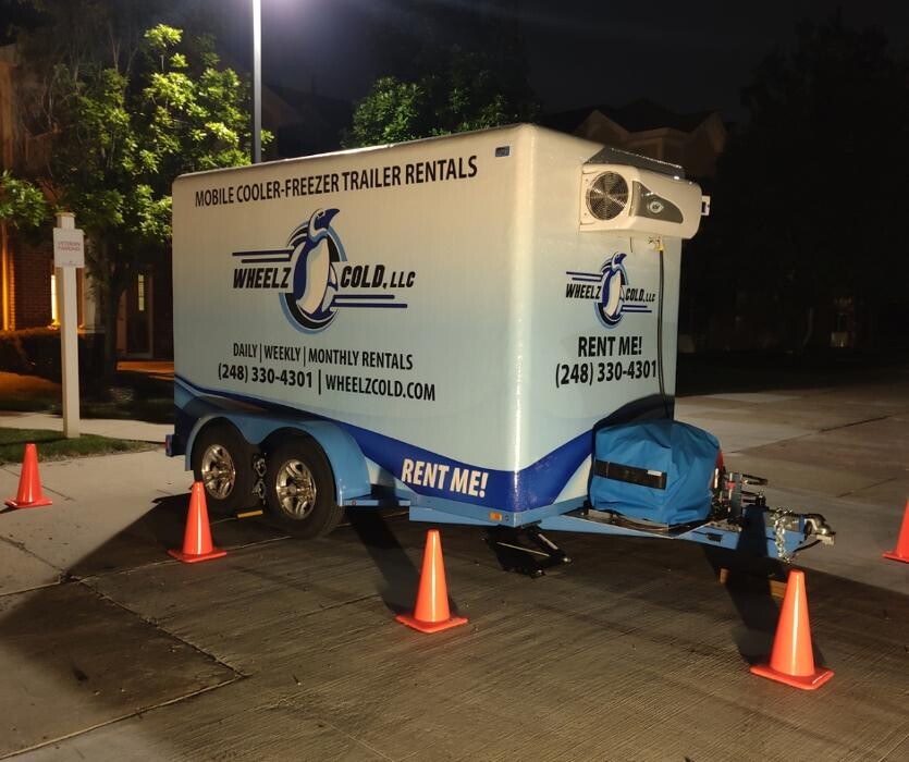 Images Wheelz Cold - Michigan Mobile Refrigerator Trailer Rentals