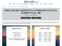 Website Screenshot Eddie Bauer Outlet