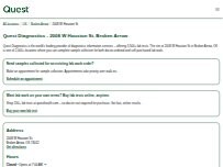 Website Screenshot Quest Diagnostics