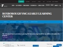 Website Screenshot Roxborough YMCA Early Learning Center