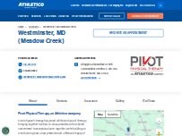 Website Screenshot Pivot PT - Westminster (Meadow Creek), an Athletico company