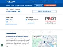 Website Screenshot Pivot PT - Catonsville, an Athletico company