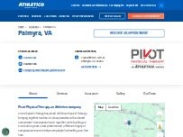 Website Screenshot Pivot PT - Palmyra, an Athletico company