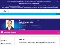Website Screenshot Kyle Koster, MD