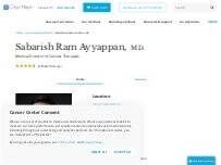 Website Screenshot Sabarish Ram Ayyappan, M.D. | Hematologist Oncologist