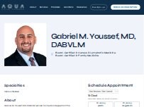 Website Screenshot Gabriel M. Youssef, MD, DABVLM