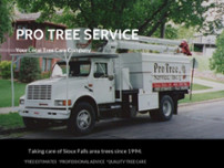 Pro Tree Service Inc website screenshot
