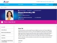 Website Screenshot Alison Koransky, MD