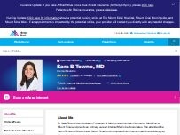 Website Screenshot Sara Towne, MD