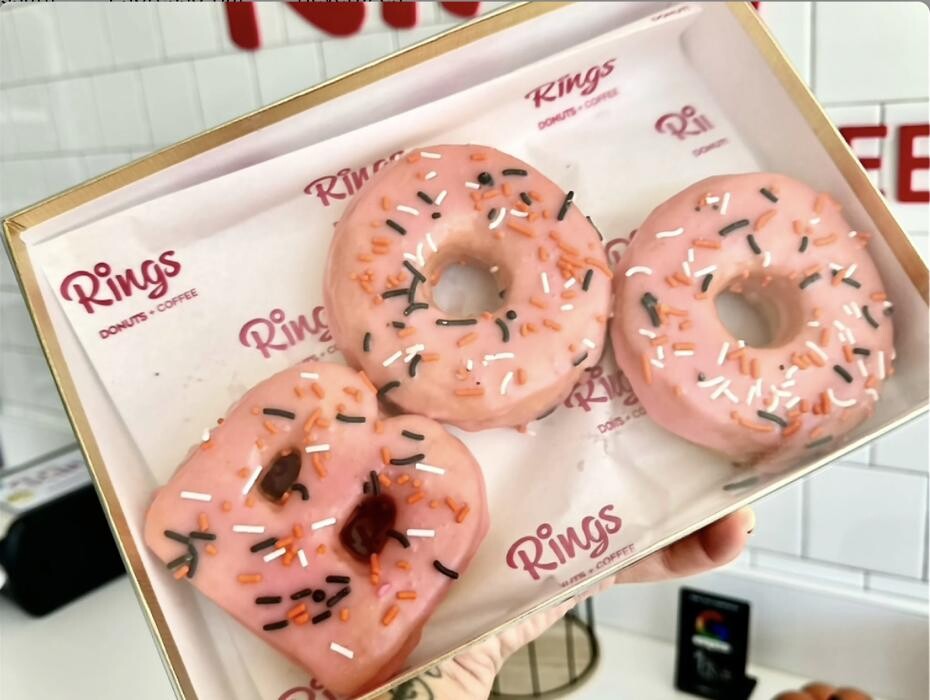 Images RINGS DONUTS AND COFFEE