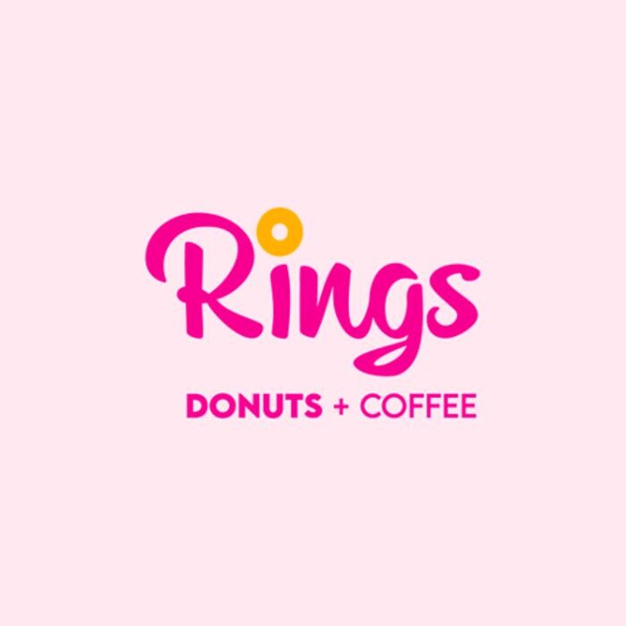RINGS DONUTS AND COFFEE Logo