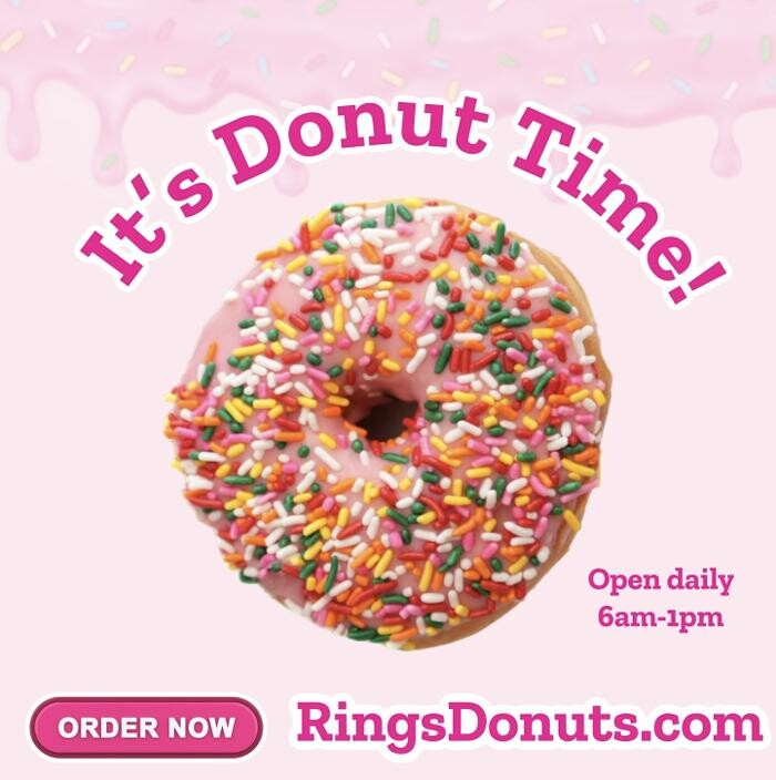 Images RINGS DONUTS AND COFFEE