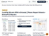 Website Screenshot CoinFlip Bitcoin ATM - Phone Repair Orlando - MetroPCS Repairs (Orlando)