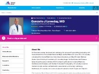 Website Screenshot Gonzalo Loveday, MD