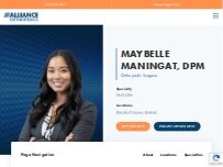Website Screenshot Dr. Maybelle Maningat