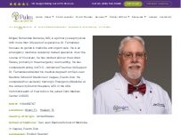 Website Screenshot Miguel Fernandez, MD Palm Medical Centers - Miami