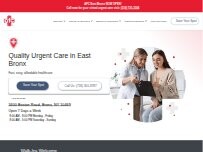Website Screenshot AFC Urgent Care East Bronx