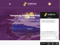 Website Screenshot Moreno Family Law, LLC