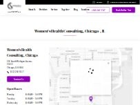 Website Screenshot Women's Health Consulting - Chicago