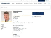 Website Screenshot Peter Lucore, MD