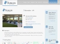 Website Screenshot Burger Physical Therapy - Joint Performance Initiative