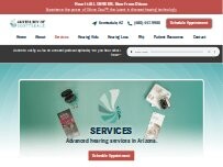Website Screenshot Audiology of Scottsdale