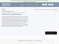 Website Screenshot Evolve Health - Foot & Ankle