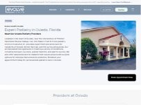 Website Screenshot Evolve Health - Foot & Ankle