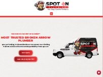 Website Screenshot Spot On Plumbing of Tulsa Plumbers