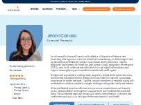 Website Screenshot Jennifer L Caruso, LPC