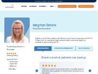 Website Screenshot Meghan Deters, PA