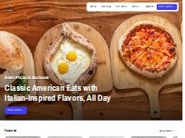 Website Screenshot Baked Pizza and Sandwiches