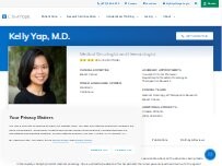 Website Screenshot Kelly Yap, M.D. | Medical Oncologist and Hematologist