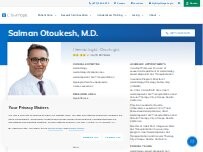 Website Screenshot Salman Otoukesh, M.D. | Hematologist-Oncologist