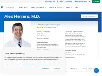 Website Screenshot Alex Herrera, M.D. | Hematologist-Oncologist