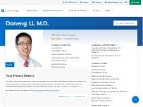 Website Screenshot Daneng Li, M.D. | Medical Oncologist
