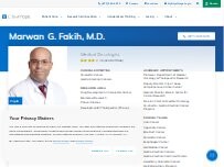 Website Screenshot Marwan G. Fakih, M.D. | Medical Oncologist