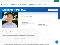 Website Screenshot Leonardo Farol, M.D. | Hematologist