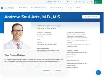 Website Screenshot Andrew Saul Artz, M.D., M.S. | Hematologist-Oncologist