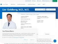 Website Screenshot Lior Goldberg, M.D., M.S. | Pediatric Hematologist-Oncologist