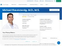 Website Screenshot Michael Rosenzweig, M.D., M.S. | Hematologist-Oncologist
